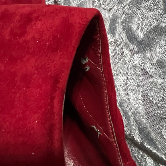 Guess Red Vegan Suede Heels sz 8.5 - Picture 11 of 11